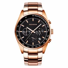 Mens Watches Top Brand Luxury Men fashion Quartz Watch Black Dial Gold Steel Watches tools Box for watchmakers relogio masculino