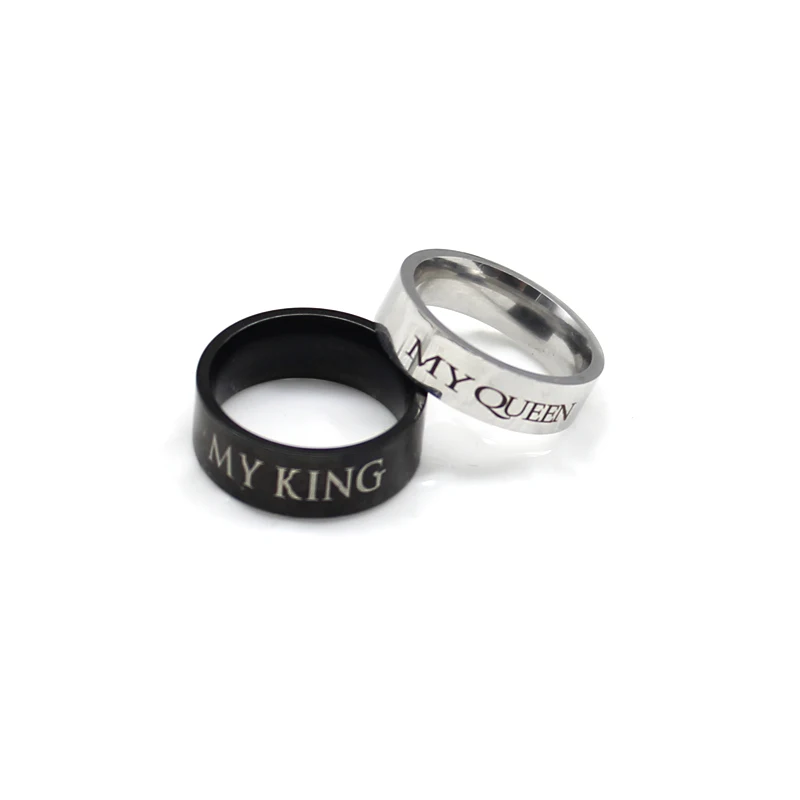 Кольцо My queen King из титановой стали кольца для влюбленных ювелирные изделия