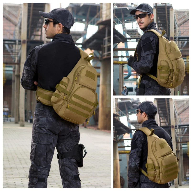 20-35L тактическая сумка-слинг, Водонепроницаемая спортивная сумка на плечо, тактические военные рюкзаки, рюкзаки для кемпинга, походов на открытом воздухе, Мужская нагрудная сумка