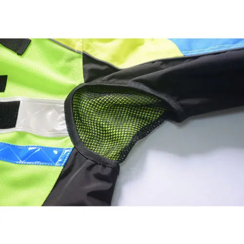 Moпутешествия супер дышащая мотоциклетная куртка Светоотражающая для верховой езды сетка летний костюм Железный Райдер полицейская форма 5 шт. CE защитное снаряжение