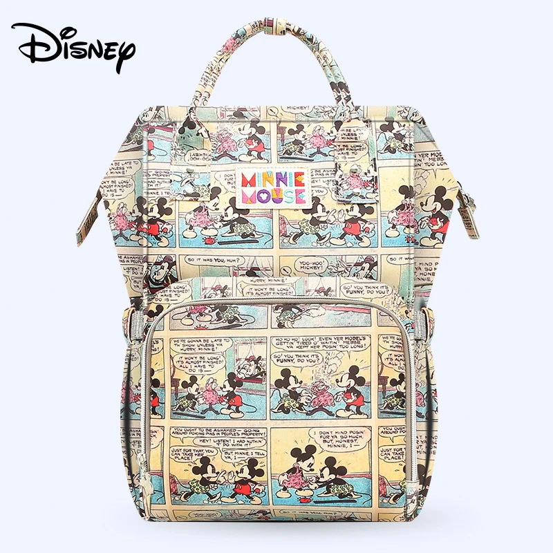 Сумка для подгузников Disney вместительный рюкзак из ткани Оксфорд с изоляцией