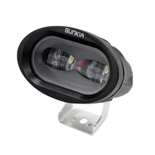 SUNKIA Styling Auto Moto Testa Della Lampada Del Faro Nebbia Lampadina Bianco Giallo Emissione del Colore Impermeabile di Alluminio 20 W 2000LM