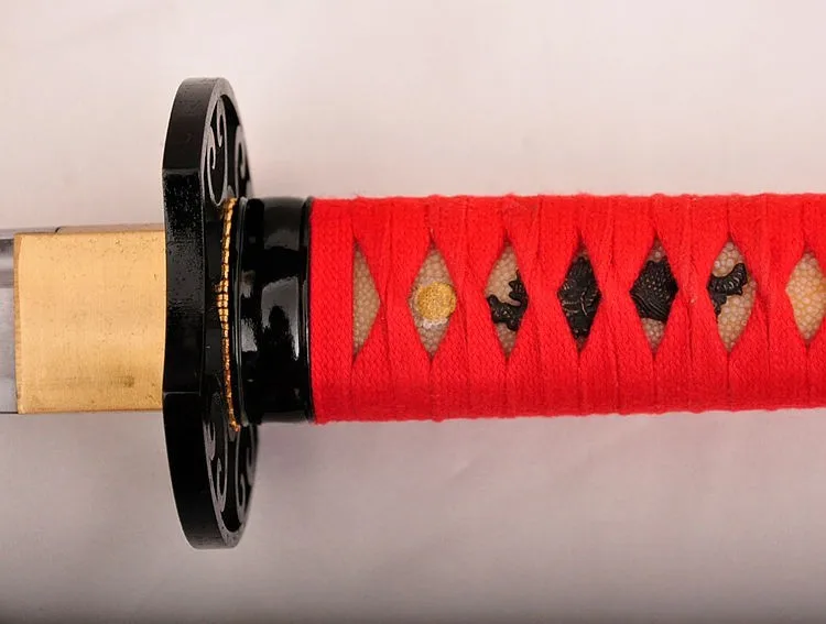 Ручной работы 1095 сталь японский самурайский меч катана меч острый, с накладным монтажем