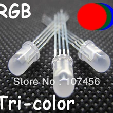 1000 шт. X 5 мм 4 PIN общий анод RGB светодиодный рассеянный красный/зеленый/синий 5 мм светоизлучающий диод