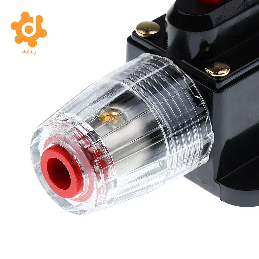 dolity DC 12V-24V Car RV Audio Inline Circuit Breaker Fuse Manual Reset Switch 20A 30A 40A 50A 60A 80A 100A 150A