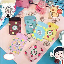 1 штука из искусственной кожи кавайный мультяшный фруктовый Metro Bus IC Чехол для карт кредитный банк ID карта держатель канцелярские аксессуары