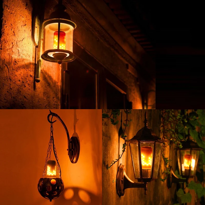 Goodland светодиодный пламенная лампа E27 светодиодный светильник с эффектом пламени лампы E26 E14 B22 7 W 110 V 220 V Творческий Мерцание Декоративное освещение
