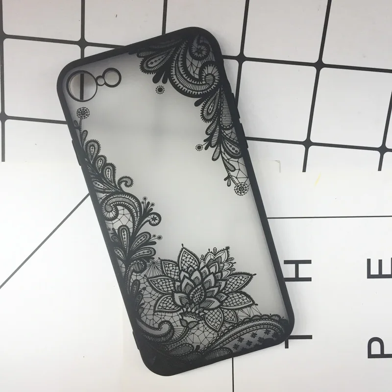Sexy Lace Flower Phone Case For iphone apple X XS Max XR Floral TPU Full Cover for iPhone 7 8 6 6S Plus Matte Case Coque 2018New (6)