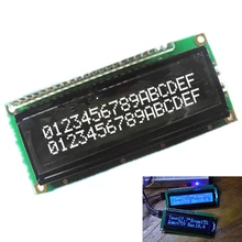 ЖК-дисплей 1602a 16×2 белый Экран характер матричный 1602 Blacklight ЖК-дисплей Дисплей модуль Черный Задний план параллельно Порты и разъёмы