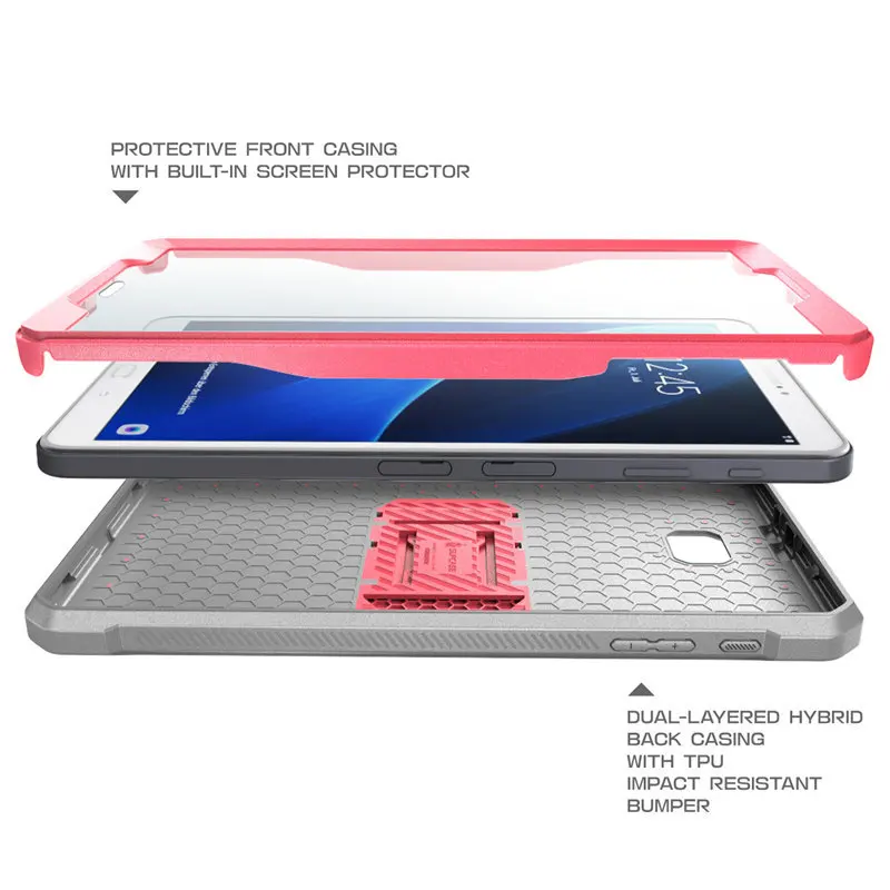 SUP чехол для samsung Galaxy Tab A 10,1 чехол(без ручки версия) UB Pro Прочный Гибридный чехол на весь корпус со встроенной защитной пленкой