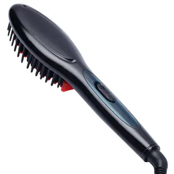 

Digital Electric Hair Straightener Brush Comb Detangling Straightening Irons Hair Brush EU Plug