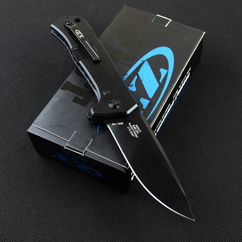

New Arrival ZT0804 Cts 204p Blade Carbon Fiber+titanium Handle Multi Tools Pocket Knife Outdoor Camping Hunting Survival Knife