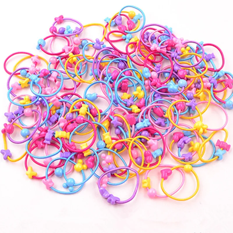 50PCS/Lot Cartoon Lovely Stars Children Elastic Hair Band Rubber Bands Ponytail Holder Elastic Headwear Girls Hair Accessories vaclav zahradnik and his east all stars band interjazz lp