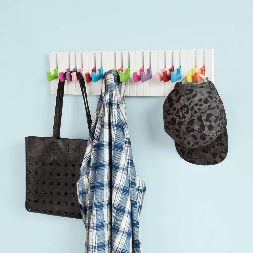 

SoBuy FRG13, Piano Keyboard Towel Coat Umbrella Bag Hanger Hook Rack Stand Hooks