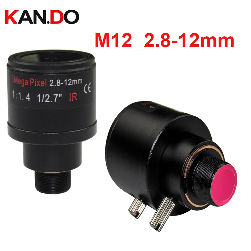 3.0 Megapixel fixed iris HD CCTV camera lens 2.8 12mm varifocal lens