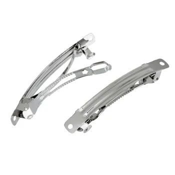 

DoreenBeads 20PCs dull silver color French Hair Barrette Clips Findings 7.7x1.2cm(3"x4/8") (B21772)
