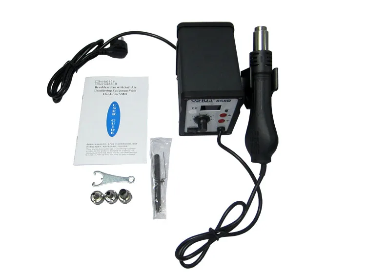 

YIHUA 858D Hot Air Gun Digital Display Temperature Control Lead Free Heat Rework Station