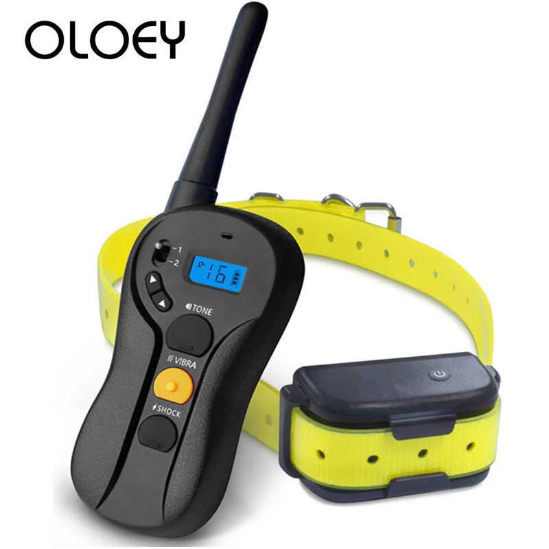

600m Electric Dog Training Collar Pet Remote Control Waterproof Rechargeable with LCD Display for All Size Shock Vibration Sound