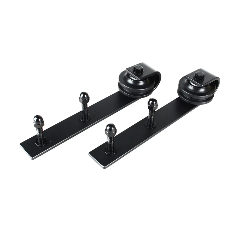 Steel Single Barn Wood Roller Track Indoor Sliding Door Hardware