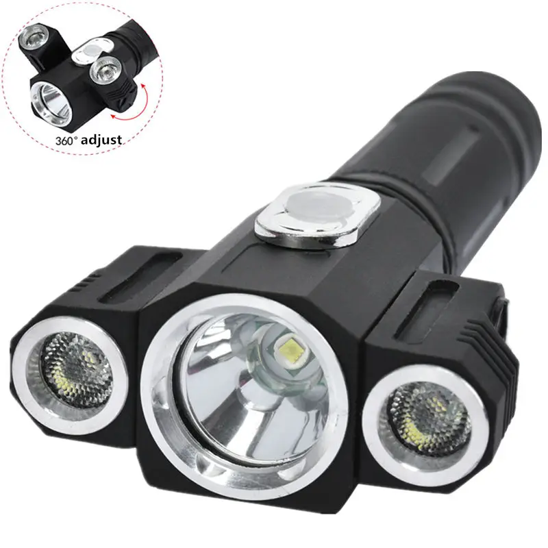 

Professional LED Flashlight 5000LM CREE XML T6 + 2R5 Adjustable 4 Modes 18650 lanterna Torch Lighting