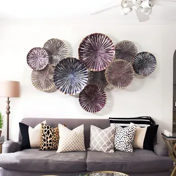 

Wrought Iron 3D Stereo Hollow Wall Hanging Decorative Crafts Decoration Mediterranean Bedroom Wall Stickers Ornaments R2194