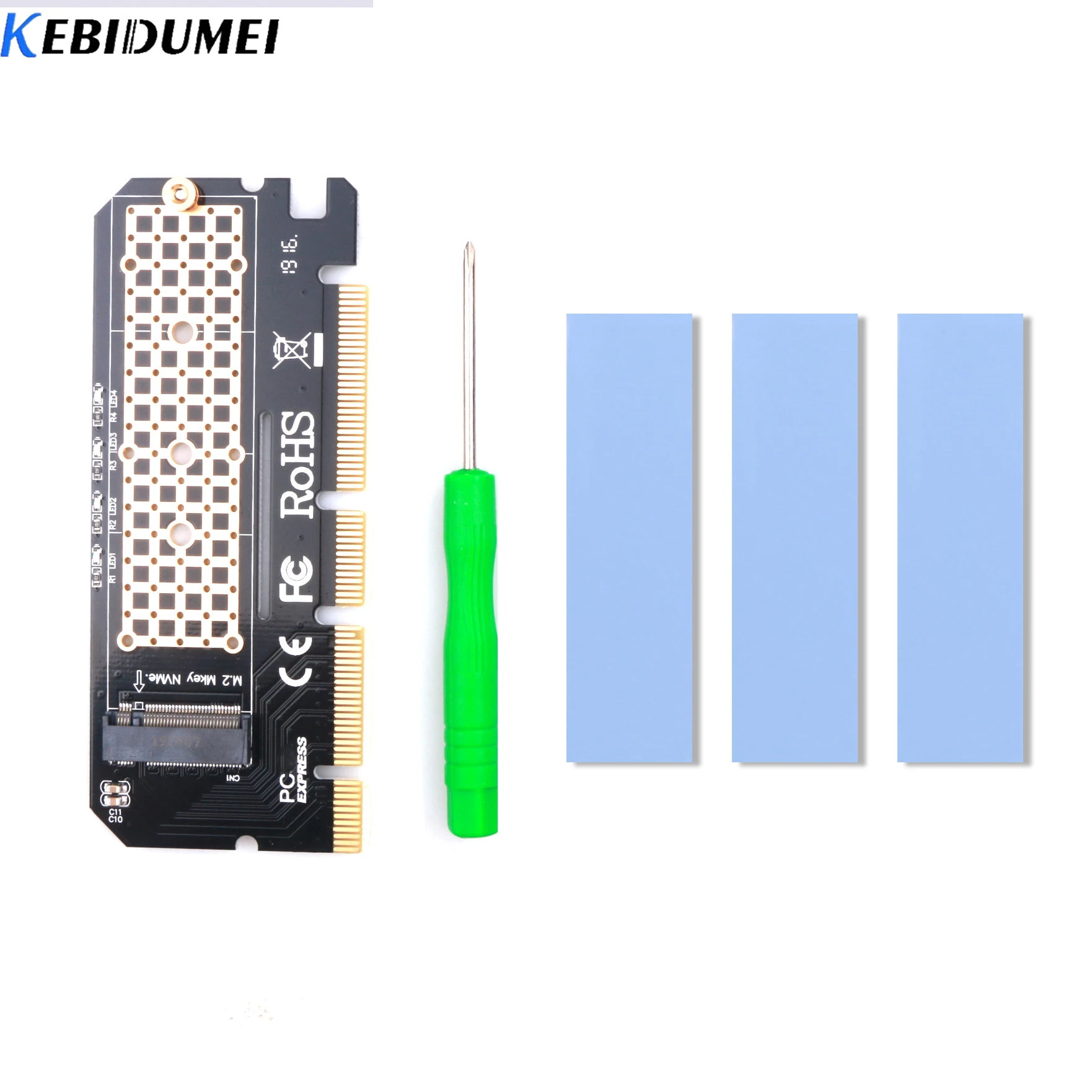 KEBIDUMEI Плата расширения для PCIE к M2/M.2 адаптер/PCI Express M.2 SSD PCIE адаптер M.2 NVME/M2 PCIE адаптер компьютера