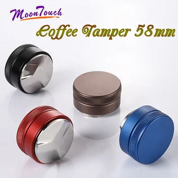

58mm Adjustable 304 Stainless Steel Coffee Espresso Tamper Three Angled Slopes Base Adjustable Distribution Coffee Accessories