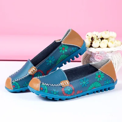Solide Fleur Imprimer Tenis Mocassins 2018 Appartements Ballerines Femmes yellow Sneakers Mode Feminino Chaussures orange Black blue white Wg8czv