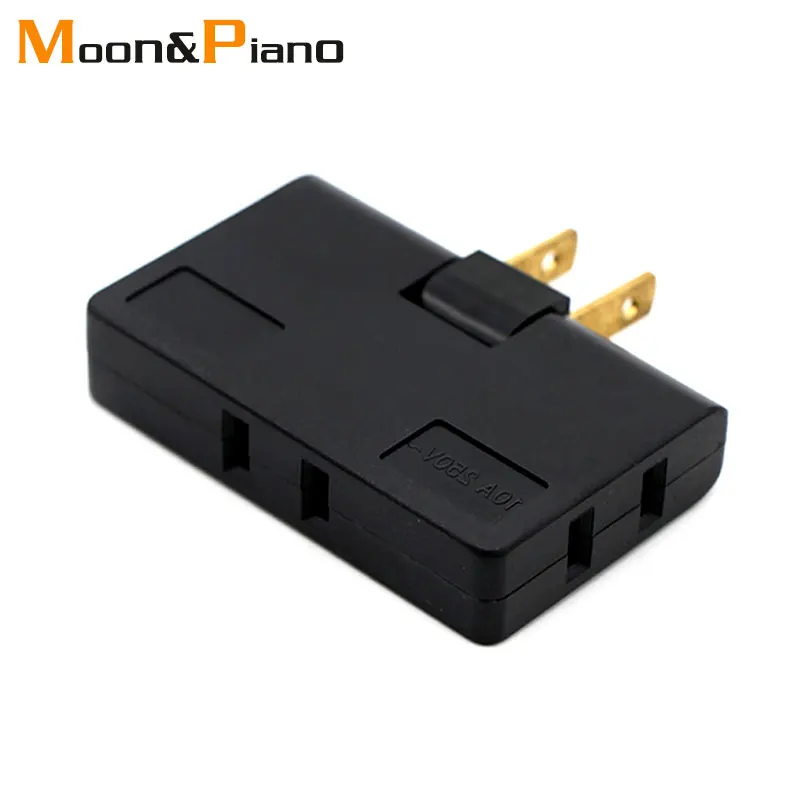 

1 Pc High Quality White Black Travel Universal Charger Plug US USA Socket One In Three Converter AC Power Adapter 10A 250V