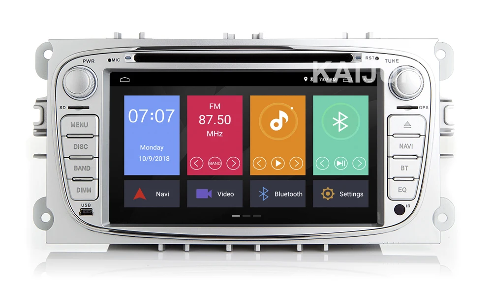 Clearance IPS screen Android 8.1 Car DVD Multimedia Player GPS for Ford Mondeo Focus S/C Max Galaxy Kuga with wifi BT Stereo Radio 10