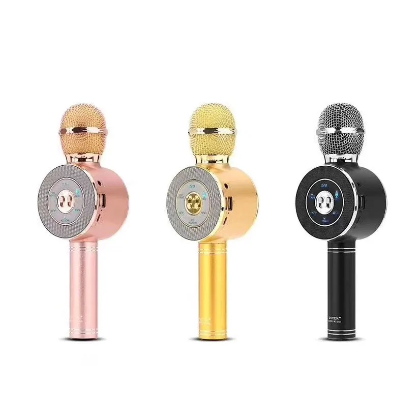 WS668 Wireless Bluetooth Microphone Karaoke Speaker Voice Changer