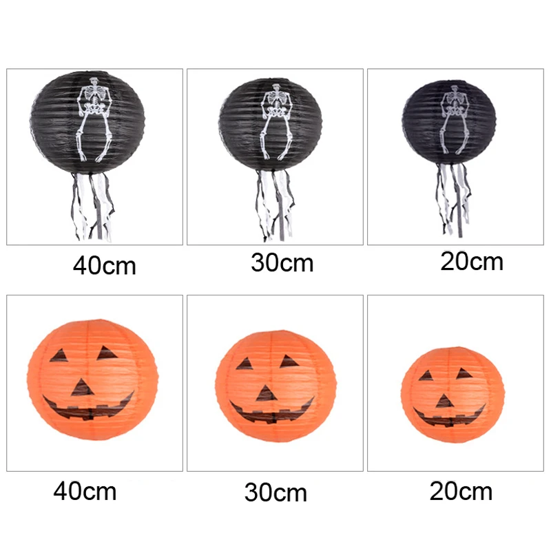 Хэллоуин вечерние 8/12/16 дюймовый круглый Бумага Фонари светодиодный свечи украшения для свадьбы и дня рождения, подарок, ремесло, сделай сам, подвешенная шаровая вечерние поставки