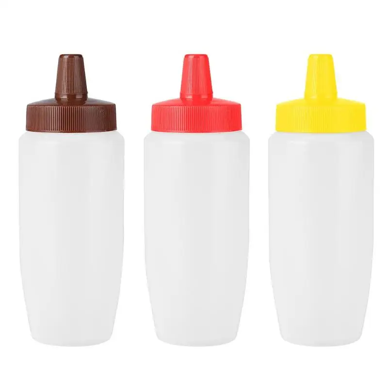 1 шт. 340 мл пластиковая бутылка для соуса масло с уксусом Кетчуп дозатор для приправ кухонные инструменты для приготовления пищи гаджеты случайный цвет - Цвет: 1pc random