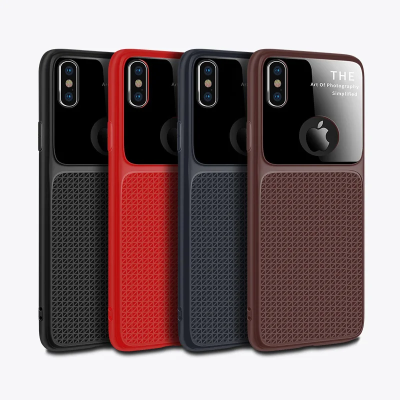 

New Arrival Rhombus 2in1 Phone Case For Xiaomi Redmi Note 5A RD05 Anti-flip Full Protection HD Mirror TPU Case for iPhone 7 8 X