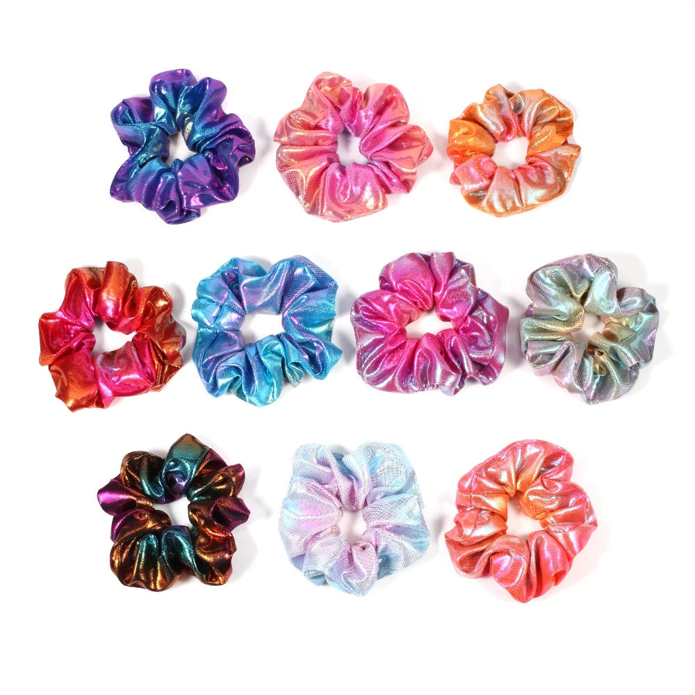 

Shiny Hair Scrunchies Hair Ties Ponytail Holder for Women Hair Accessories Elastic Hair Bands