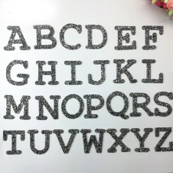 

1Pcs 26 English Alphabet Letter Rhinestone Mixed Embroidered Iron On Patch For Clothing Bag Shoes Badge Paste