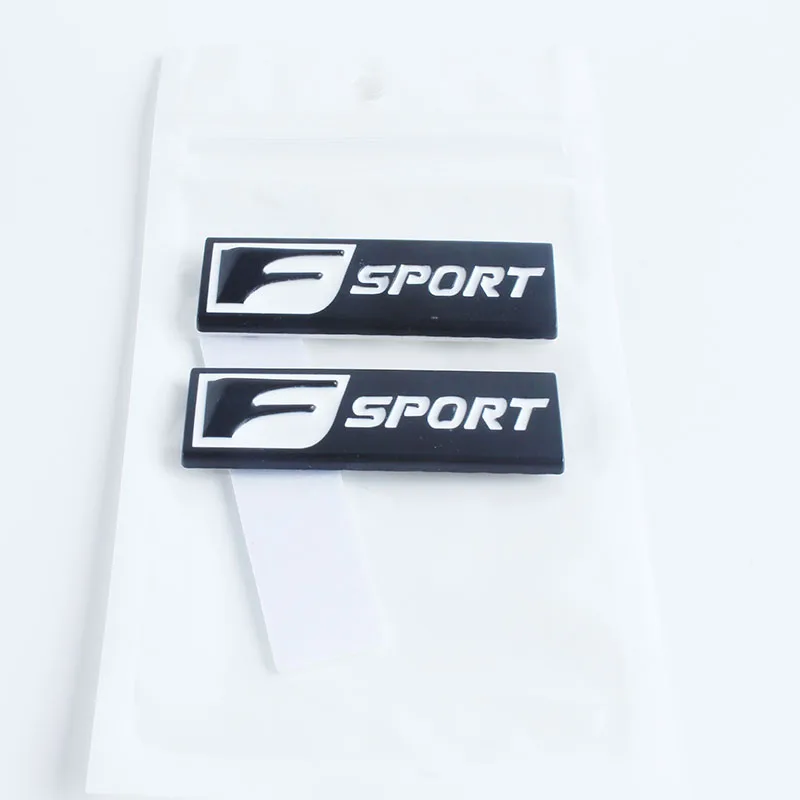 2X 3D металлический F sport эмблемы Стикеры наклейка для Lexus Jeep BMW Ford Volvo Nissan Mazda Audi Honda