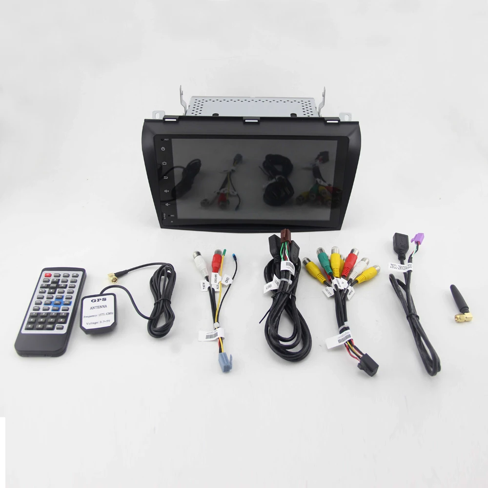 Cheap Android 7.1 4-core 2 +16 GB Memory car radio gps multimedia for mazda 3 2004-2009 with WifFi/Bluetooth/Radio/gps navigation 5