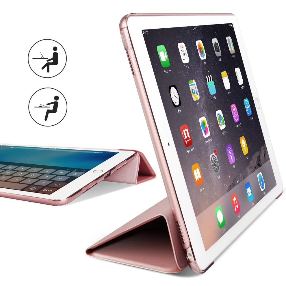 Чехол для нового iPad 9.7 дюймов, zvrua ура Цвет ПУ Чехол магнит проснуться сна для новых iPad модель a1822 a1823