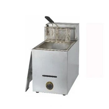 

1PC Single cylinder Gas fryer, commercial fryers, donut machine, french fries machine, fried chicken fryer fries machine