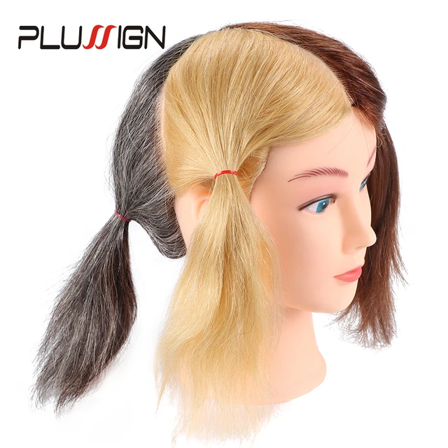 Mannequin Head 100% Real Human Hair Training Manequin Head Hairdressing  Practice Cosmetology Mannequins Hair Mannequin Head - Mannequins -  AliExpress