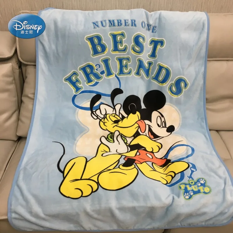 Disney Mickey Mouse Best Friend Pluto Plush Soft Warm Baby Kids Boys Girls Sky Blue Blankets Throw on Bed/Sofa 100x140cm