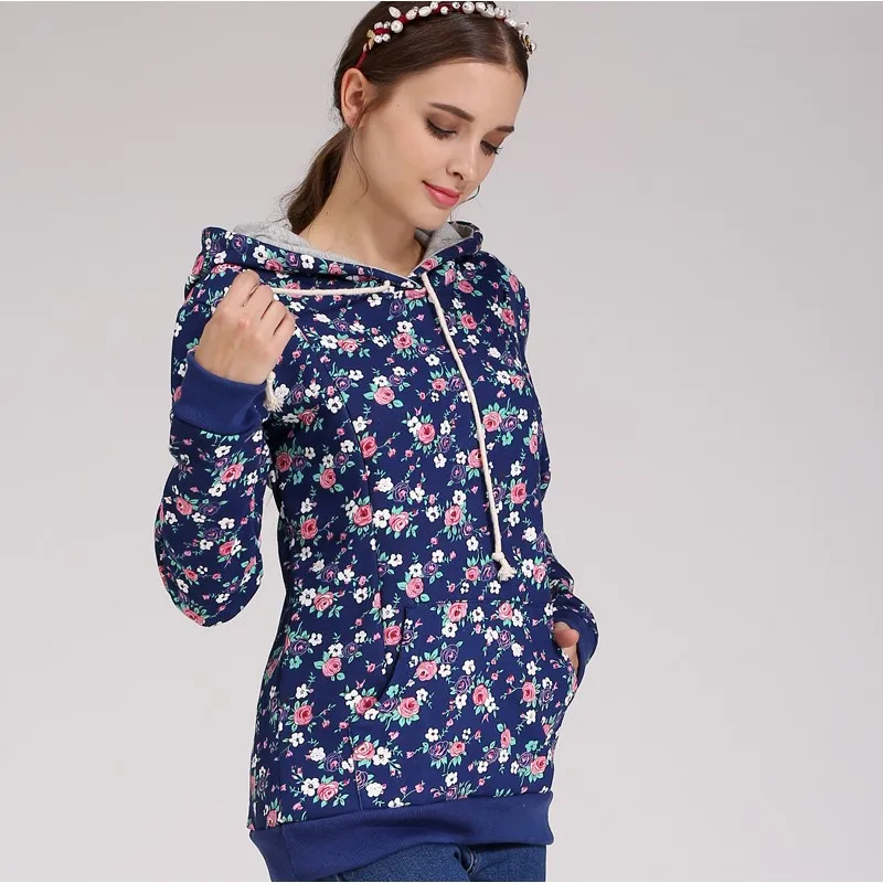Emotion Moms хлопок зимняя одежда для беременных футболка для кормящих грудью топы для беременных свитер с капюшоном для беременных женщин