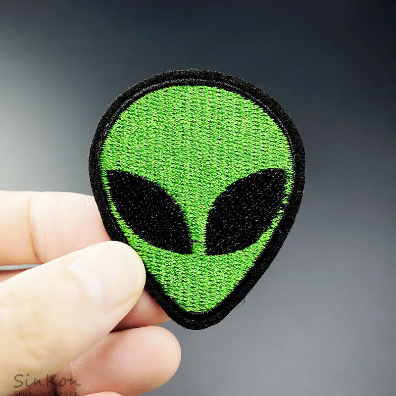 Нашивка Alien с вышивкой (Размер: 4 3x5 2 см) аппликация для шитья помощью утюга значок