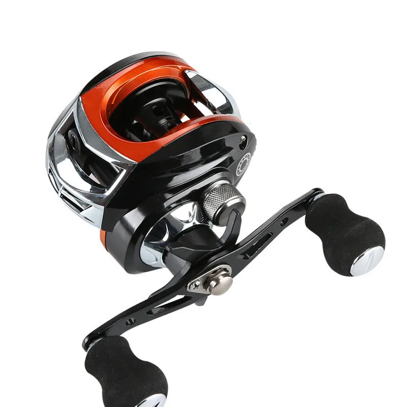 

High speed ratio 7.2:1baitcast reel magnetic brake anti-friction line 8kg brake force black fish carp fishing wheel reel