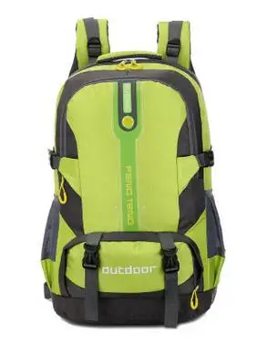Модный водонепроницаемый рюкзак 50л большая вместительность дорожная альпинистская сумка студенческий рюкзак - Цвет: Зеленый