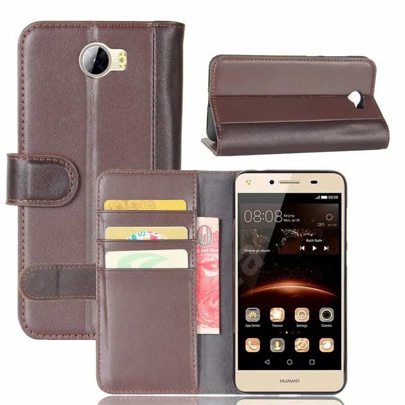 For Huawei Y6 II Compact Case Huawei Y6 II Compact Cover 5.0 Genuine Leather Flip Case For Huawei Y6 II Compact Phone Case Bag (16)