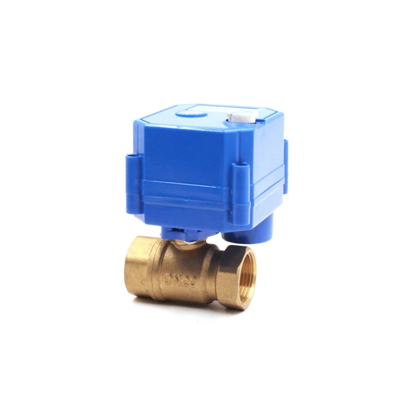 Cwx-25s dn15 dn20 dn25 с подкладкой латунный Мини запорный nc Электрический шаровой клапан для очистки воды