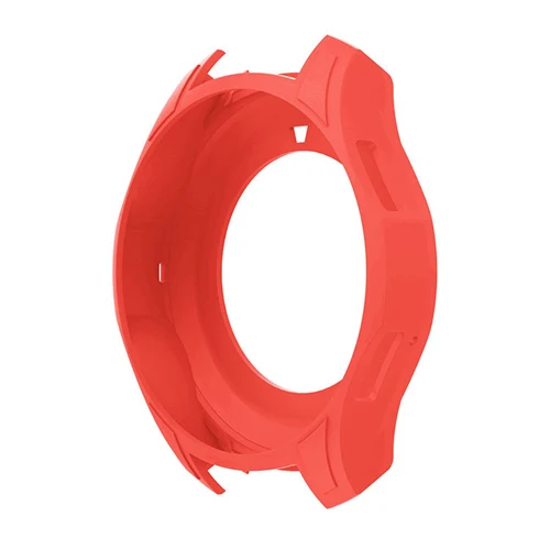 Чехол gear S3 Frontier для samsung Galaxy Watch 46 мм S 3 ремешок силиконовый защитный чехол Аксессуары для часов - Цвет ремешка: red