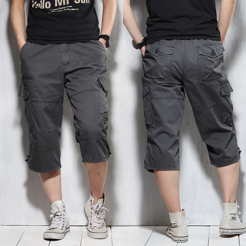  Mens Military Soldiers Cargo Men's Shorts Army Camouflage Tactical Shorts Men Cotton Loose Work Cas